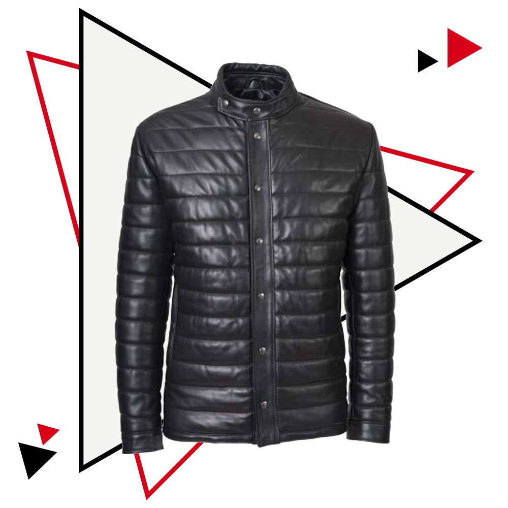 Leather Puffer Jacket