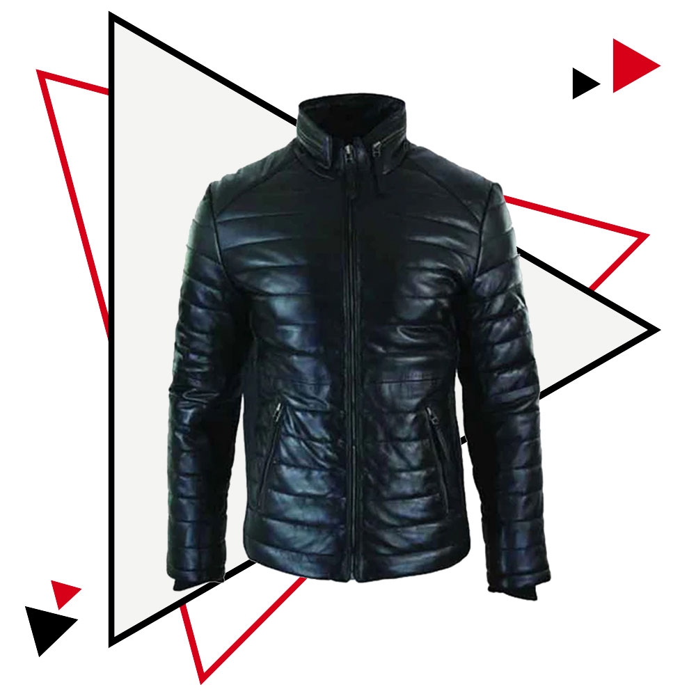 Leather Puffer Jacket